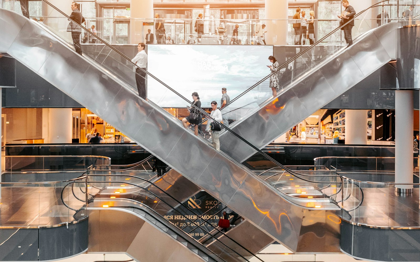 Retail center interior